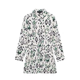 Spring Print Short Dress 2797942-Outfit