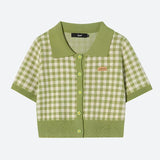 Girl Plaid Crop