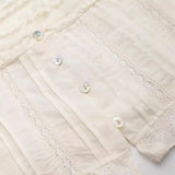 Spring Style Laminated Embroidery Slim Sling Blouse 0881034-Outfit