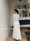 Fongt Price Does Not Return] Xiu Xixi 2025 Summer 100 Folds High Waist Half-Body Skirt French Dress 85195