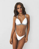 Leoprd Print Micro Bikini Women Push Up Padded Thong Swimwear Female Beach Swimming Suits for Bathing Suit Plavky