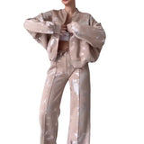 Fongt Fashion Solid Color Sequine Design Trend Explosion Jacket Suit In Autumn 2025