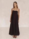 Fongt Bump Cotton Leprosy Sling Dress 2025 Spring And Summer New