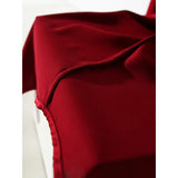 Fongt Red Dingy Shirt Long Sleeve Commuting Professional Blouse Spring And Autumn Anti- Wrinkling Temperament Shirt