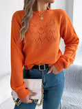 Shooting 2025 Solid Color Hollow Lantern Long-Sleeved Jacket Sweater Halloween Women's