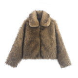 Fongt Women's Clothing Explosion Fashion Casual Fur Jacket Jacket