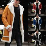 Fongt 2025 New Fur One Men's Coat Burst Single Thick Coat Imitation Leather Velvet