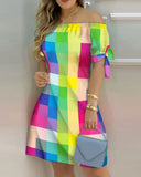 Independent Station Fashionable And Sexy Women's Printed Dress Spot-Outfit