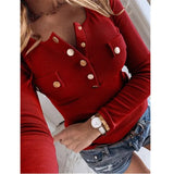 O-Neck Button Up Pocket Female Basis