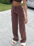 High Waist Plain Straight Leg Jeans-Outfit