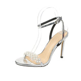 Fongt Fine Heel Shoes 2025 New Summer Sister Fried Street With Skirts With Toes With Sandals Female Thin Heel