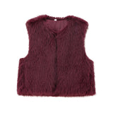 Fongt New Women's Clothing Fashion Temperament Artificial Fur Effect Vest