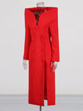 Fashion Personality Windwear Women 2025 Spring New Trend Style Design Long High-End Pure Color