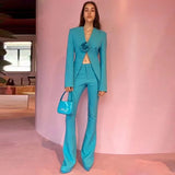 Fongt New Star Fashion Three-Dimensional Flower Without A Suit With A Trout Set Two-Piece Set