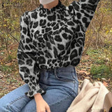 Fashion Ruffle Turtleneck Blouse Women 2022 OL Spring Pleated Puff Sleeve Shirts Casual Female Solid Tops