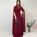 Fongt New Women's Temperament Elegant Solid Color Slim Slimming Dress