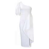 Fongt Women's Dress 2025 New Twill Open-Coated Loaf Dress Sexy Dress