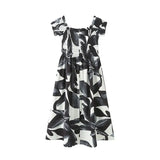 Fongt New Fashion Sexy Collar Bubble Sleeve Casual Fashion Dress Dress Dress