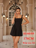 Summer Backless White Party Dresses Waist Big Bow A Line Dress Backless Casual Dresses Women Birthday Dress 2023-Outfit