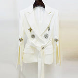 Fongt New Star Fashion Heavy Industry Nails Studded Belt Suit Jacket Jacket