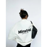 Crew Neck Logo Graphic Sweatshirt-Outfit