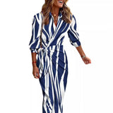 Women's New Fashion Printed Shirt Tie Medium Long Strip-Outfit