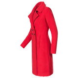 Fongt Autumn And Winter New Japanese And Korean Explosion Orders Long Hairs, Women's Coat Multi-Color Multi-Code Coat Double Buckle Eb