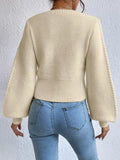 Fongt And Winter New Solid Color Square Sweater Women's Top Fashion Pure Color Knitwear