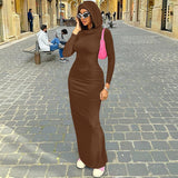 Fongt Women's Fall 2024 New Fashion, Slim Hooded, Slit And Women's Dress-Outfit