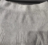 Solid A-line Knitted Pleated Mini Skirt-Outfit