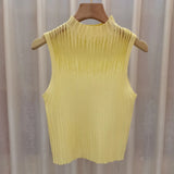 Temperament Vest Women's Summer New Jacket Wears Short Sexy Hot Girls Sleeveless Top Pure