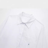 Spring Belt Lapel Trench Coat Fabric Short Shirt 7385003-Outfit