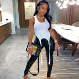 2021 Summer Casual Sleeveless Sexy Skinny Slim Active Female Simple Hot Vest Ribbons Solid Street Style Tank