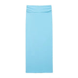 New Pleated Neck Jumpsuit 4772004 Knot Flute Skirt 4764408-Outfit