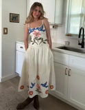 Fongt Summer New Women's Clothing Printing Fresh And Pure Temperament Waist Dress