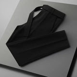 Fongt Trousers Men's Spring And Summer Nine-Point Trousers Men's Business Nine-Point Trousers Casual Is Decorating Straight Pants Men