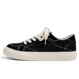 Men Skateboarding Shoes Canvas Thick Bottom Platform Shoes Comfortable Breathable Vulcanized Shoes Casual Sneakers Student Shoe-Outfit
