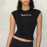 Compassionate Short-Sleeve Black Tee-Outfit