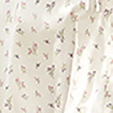 Puff Sleeve Dress Cut out Split High Waist Zip Print Robe Elastic Slim Fit Long Dress Women Spring Prairie Chic