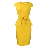 Fongt Large-Size Women's 2025 Summer New Temperament Tongle Bag Hip Pencil Dress Dress