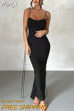 Backless Sexy Maxi Dresses for Women 2023 Spaghetti Strap Ruched Bodycon Dress Wedding Evening Party Dress Elegant