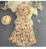 Fongt New Seaside Holiday Dress Women Spring And Autumn 2025 New Sexy V Receive Lanky Models