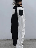 Patchwork Corduroy Cargo Pants-Outfit
