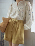 Florals Shirts Thin Women Full Sleeve Sunscreen New Autumn Office Lady Casual Sweet