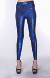 Faux Leather Cropped Ice Silk High