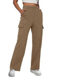 Fongt New Long Loose Trousers Leisure Sports High-Waist Trousers Show Skinny Straight Broad-Legged Trousers Women