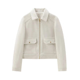 Fongt Women's Explosive Zipper Soft Jacket Jacket