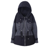 Jacket Women Mid-length 2022 Spring And Autumn New Style Korean Loose Stitching Denim Jacket Chaquetas
