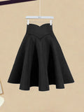 Winter Two Piece Sets Womens Outfit For Women Off The Shoulder Bow Diamond Knitted Sweater And Pleated Skirts Sets 4XL