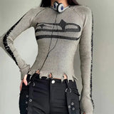Long Sleeve Distressed